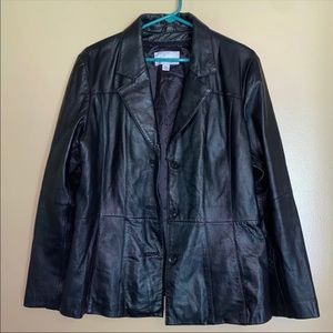 Women's Black Wilson's Leather Jacket size XL